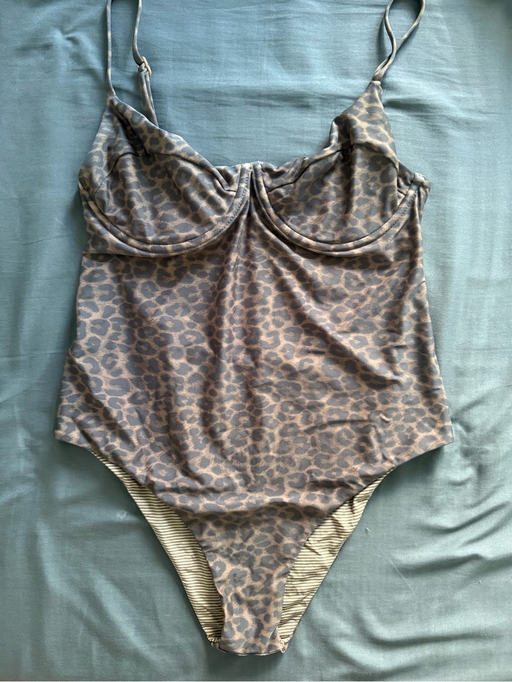 Acacia Swimwear Brown Leopard One-Piece